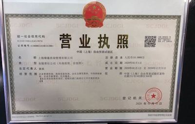 上海颁出首张中国自然人出资设立外商投资企业执照